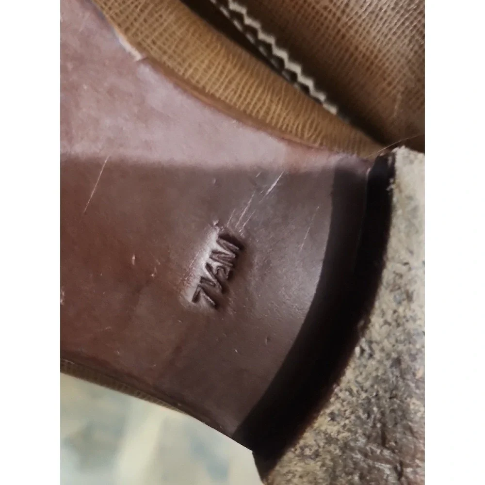 Tory Burch Preppy Brown Gold Leather‎ Penny Loafer Academia Scandi Poetcore 7.5